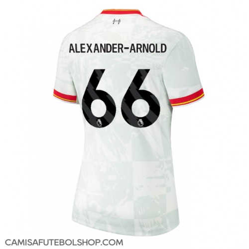 Camisa de time de futebol Liverpool Alexander-Arnold #66 Replicas 3º Equipamento Feminina 2024-25 Manga Curta